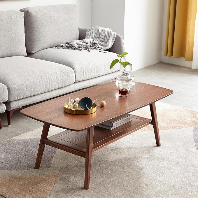 Dancongtea Solid Wood Coffee Table – 100% FAS-Grade Oak