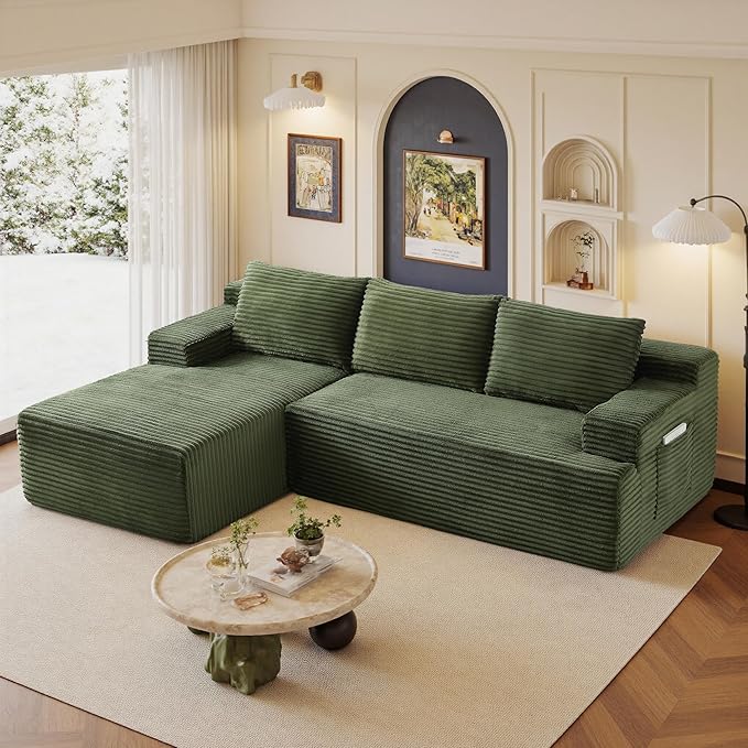 96" Sectional Couches for Living Room Cloud Couch Sofa