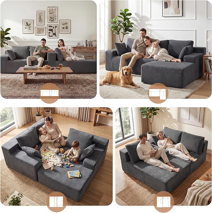 GRUSIGN Cloud Sectional Boneless Couches