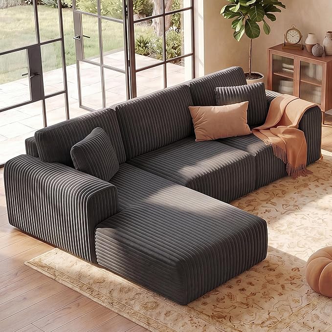 GRUSIGN 107'' Cloud Sectional Boneless Couches
