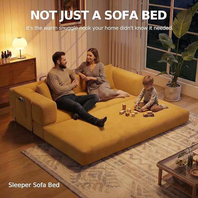 MoonSpeak 78.8''Sleeper Couch Bed