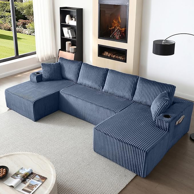 124" Oversized Sectional Couches