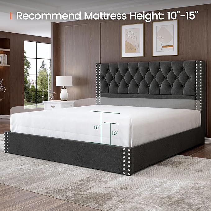 LARMACE King Size Bed Frame