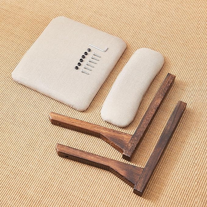 Meditation Chair with Back Support, Japanese Floor Chair, Back Jack