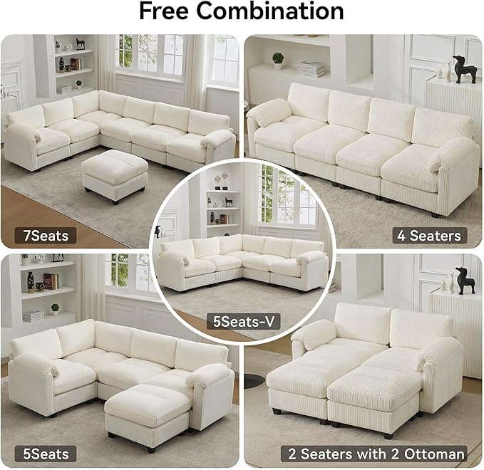 61'' Modular Loveseat Sofa