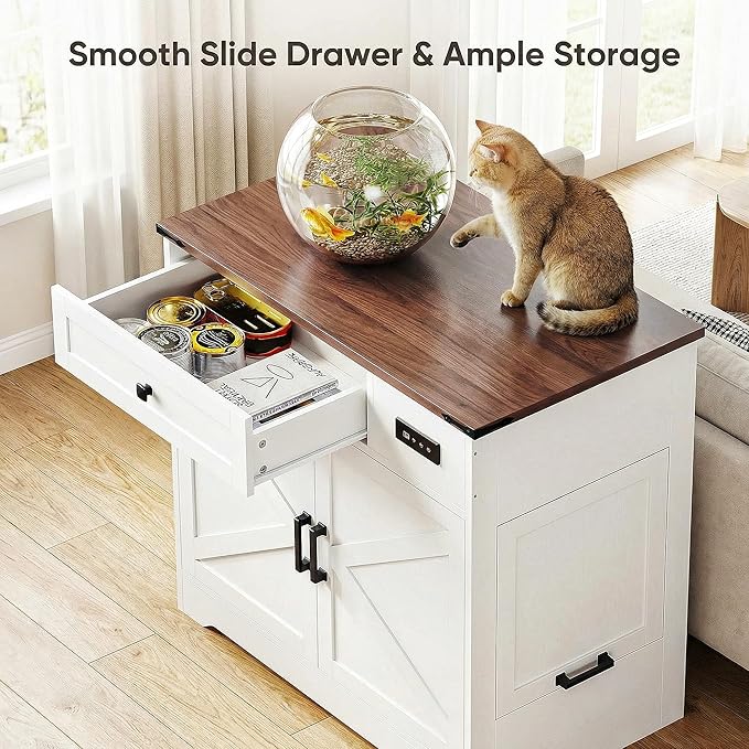 LIKIMIO 31.5" Smart Cat Litter Box Enclosure