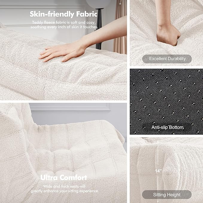 Bean Bag Loveseat Chair Big Sofa Beanbag Chair