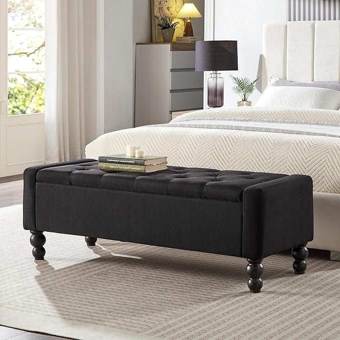50" W Storage Ottoman Bench