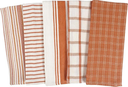 KAF Home Assorted Flat Kitchen Towels | 100% Cotton