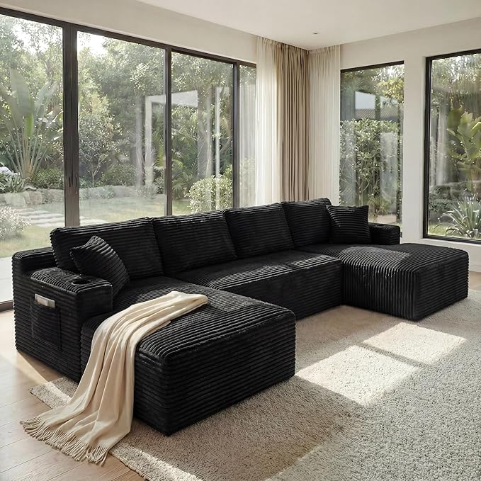 133" Oversized Cloud Boneless Sofa Couch
