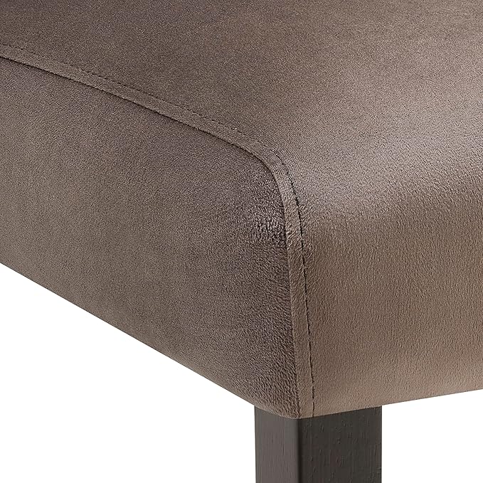 Roundhill Furniture Strata Velvet Upholstered Dining Bench