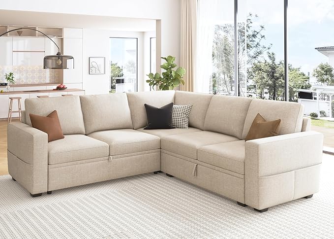 HONBAY Modular Sectional Sleeper Sofa