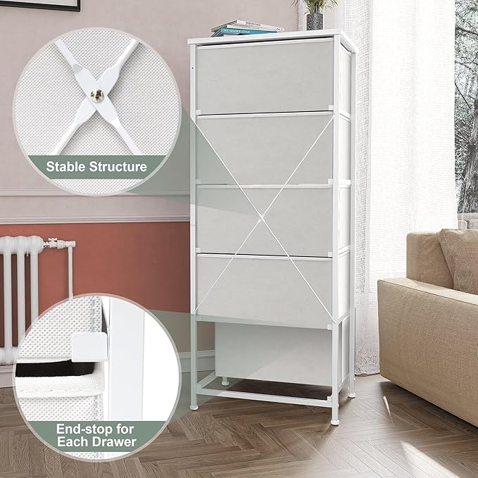 Crestlive Products Tall Dresser Vertical Storage Tower