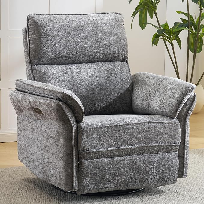 Oversized Power Recliner Chair Swivel Glider