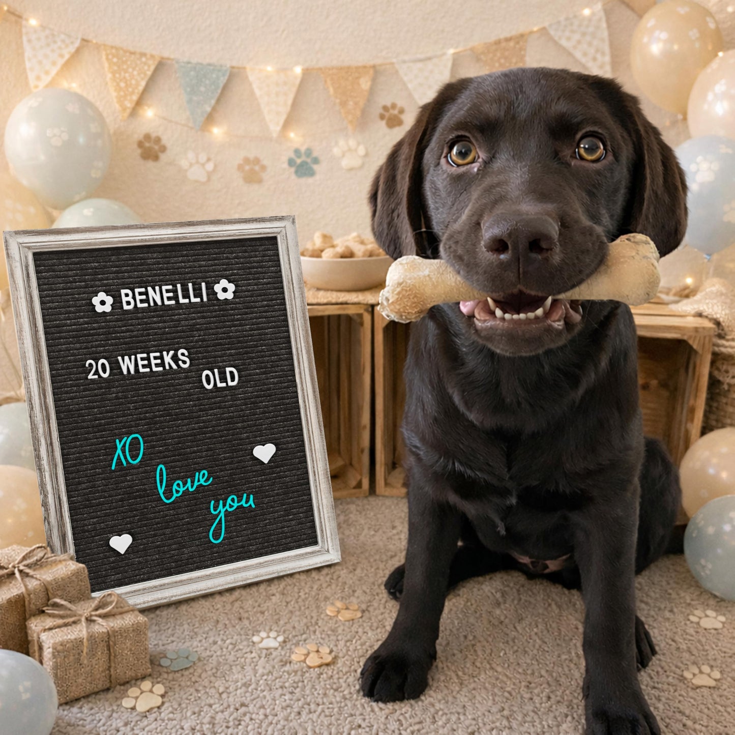 Farmhouse Felt Letter Board Sign with Stand - Rustic Wood Frame Announcement Board for New Baby, Pregnancy Announcement Sign, 12x16 Changeable Message Board with over 700 Felt Board Letters