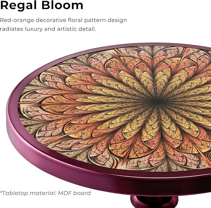 Homes: Inside + Out Halric Modern 24" Tall Round End Table