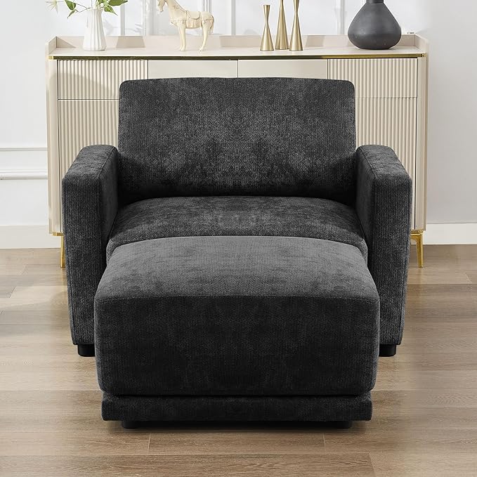 44.2" Chenille Oversized Chair
