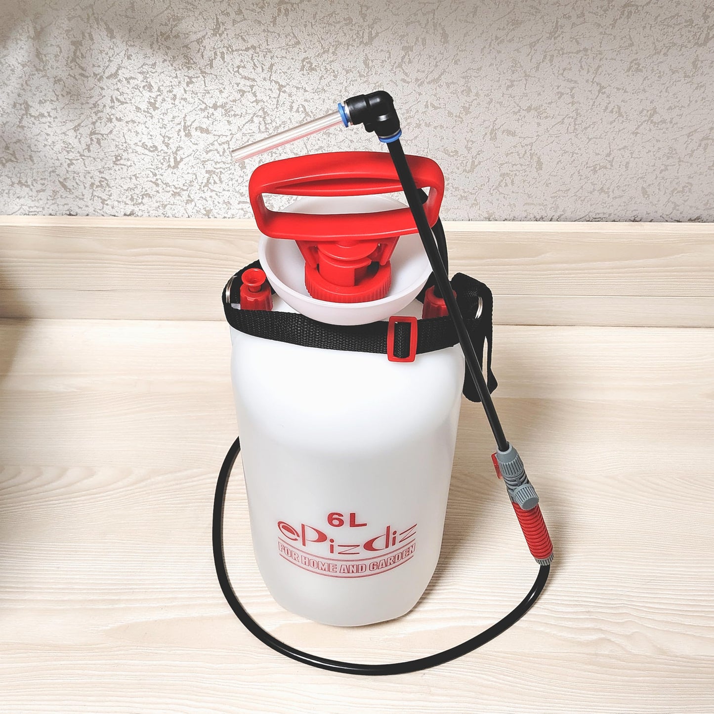 ePizdiz Watering Can Device for Watering Hanging Plant Basket Hard to Reach High Plant Waterer Sprayer 1.6 Gallon (Red 6L)