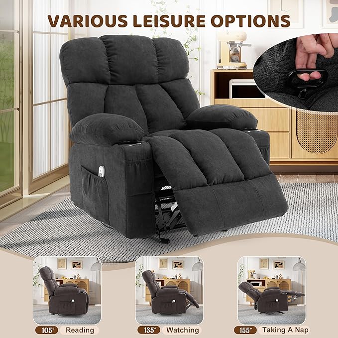 Massage Rocking Recliner Chair, Ergonomic Recliners Sofa