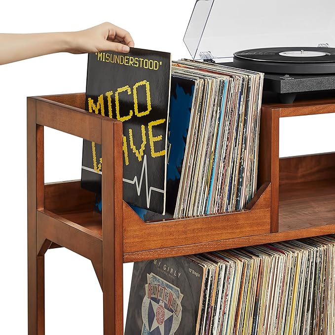 Crosley Furniture Asheville Mid-Century Modern Media Console Record Player Stand
