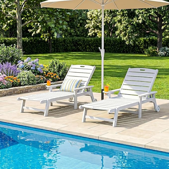 Outdoor Lounge Chair Set of 4