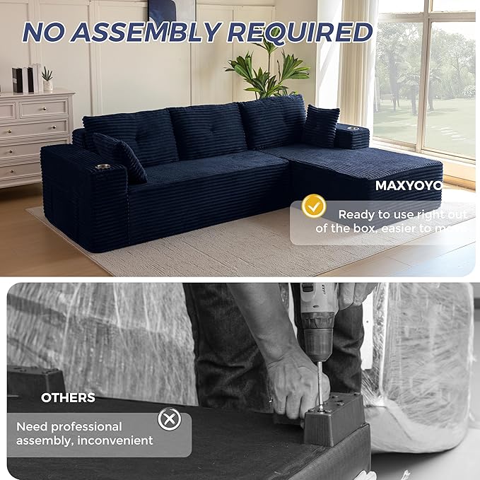 MAXYOYO 104" Modular Sectional Couch