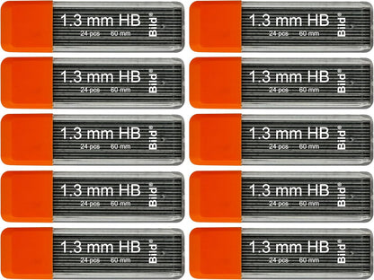 Bild Premium 1.3 mm Mechanical Pencil Lead Refills HB #2 (HB Mega, 1.3 mm)