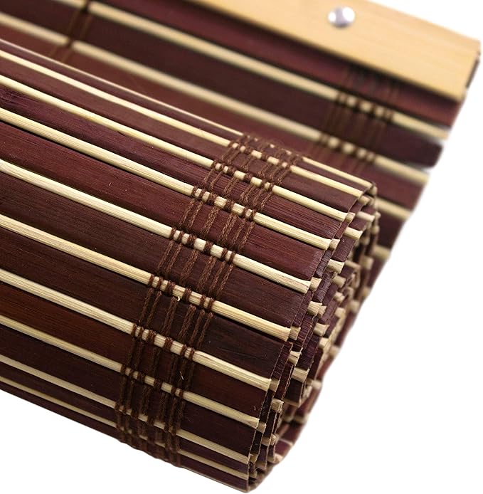 Red Lantern Bamboo Cordless Window Shade