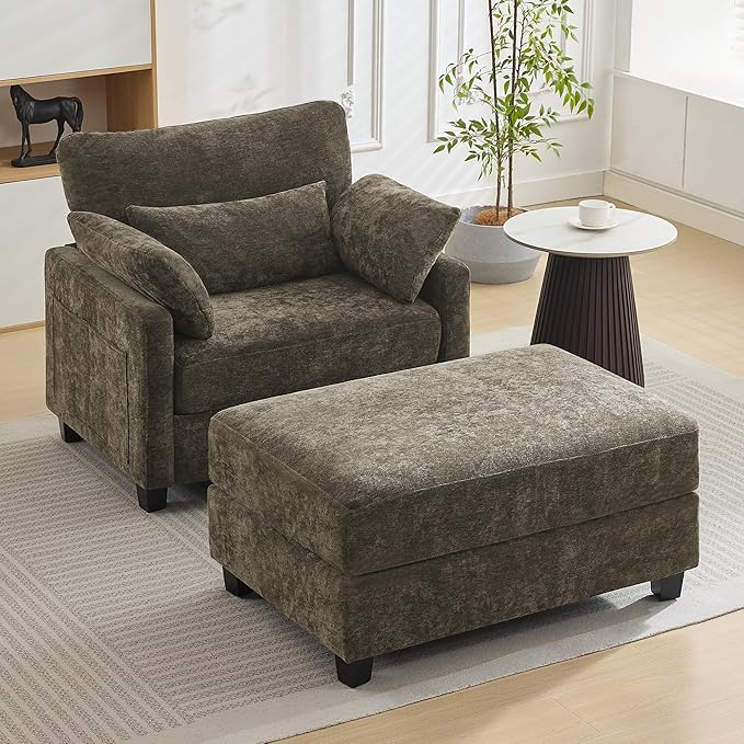WUTUTUEE 57.5" Oversized Chaise Lounge