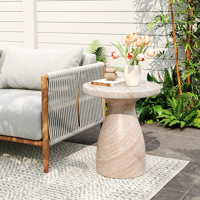 Christopher Knight Home Jayme 22.5" Indoor Outdoor Round Top Accent Side Table
