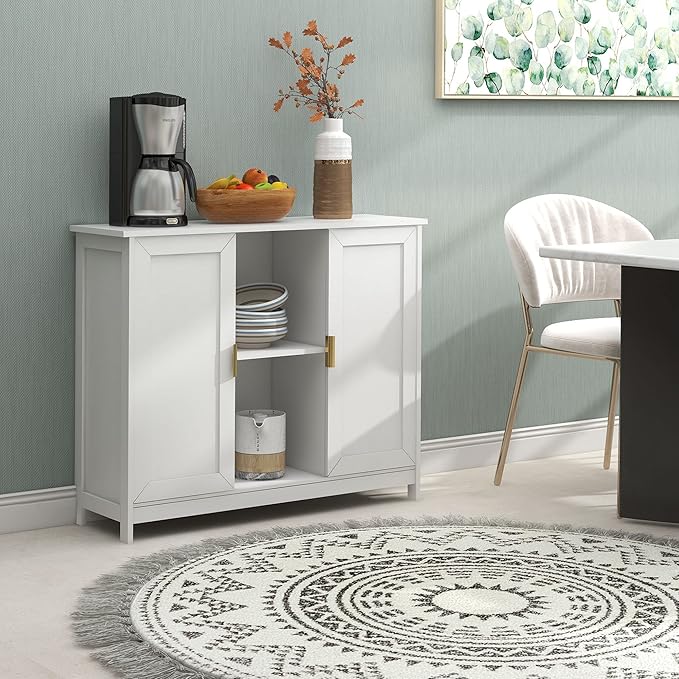 TaoHFE White Buffet Cabinet