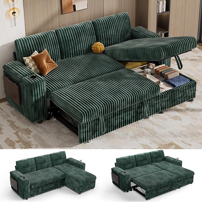 Vipbear 86" Modular Sectional Sleeper Sofa