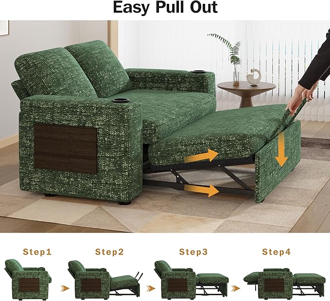 Vipbear 65" Loveseat Sleeper Sofa