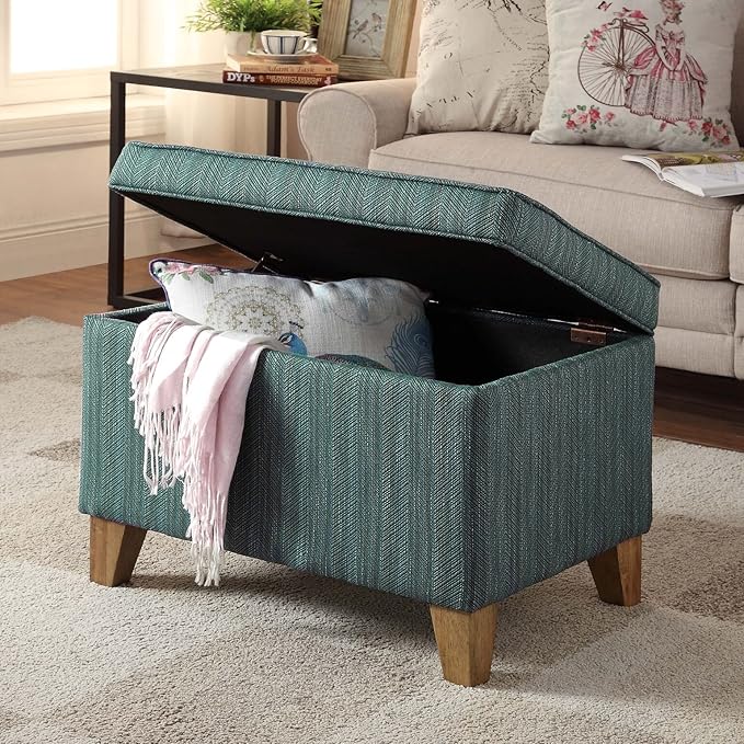 Homepop Home Decor | Medium Square Storage Ottoman