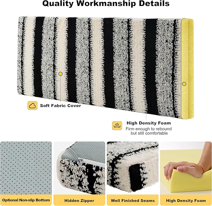Custom Window Seat Cushion Winter Fluffy Plush Thicken Fleece Bay Windowsill