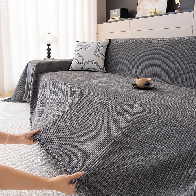 DREAMINGO Modern Minimalist Sofa Covers Washable Pet Furniture Protector Couch