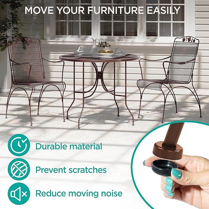 Wrought Iron Patio Furniture Feet Caps