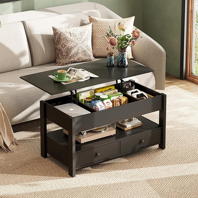 WLIVE Coffee Table, Lift Top Coffee Table