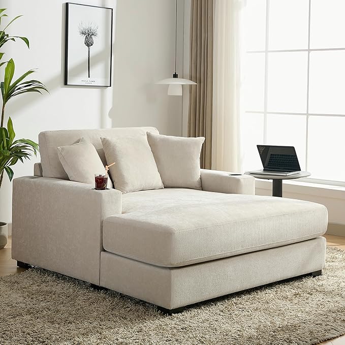 Merax Modern 55" Chaise Lounge
