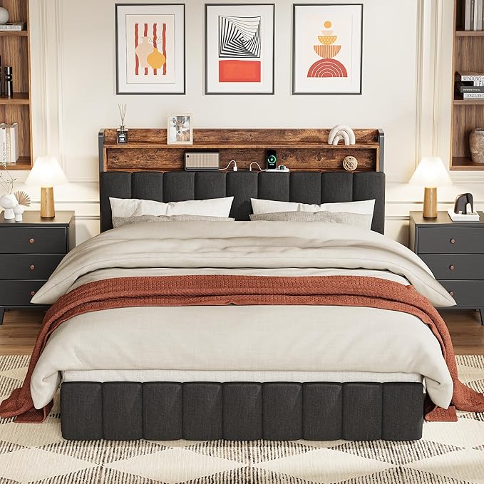 PRAISUN Bed Frame Queen Size