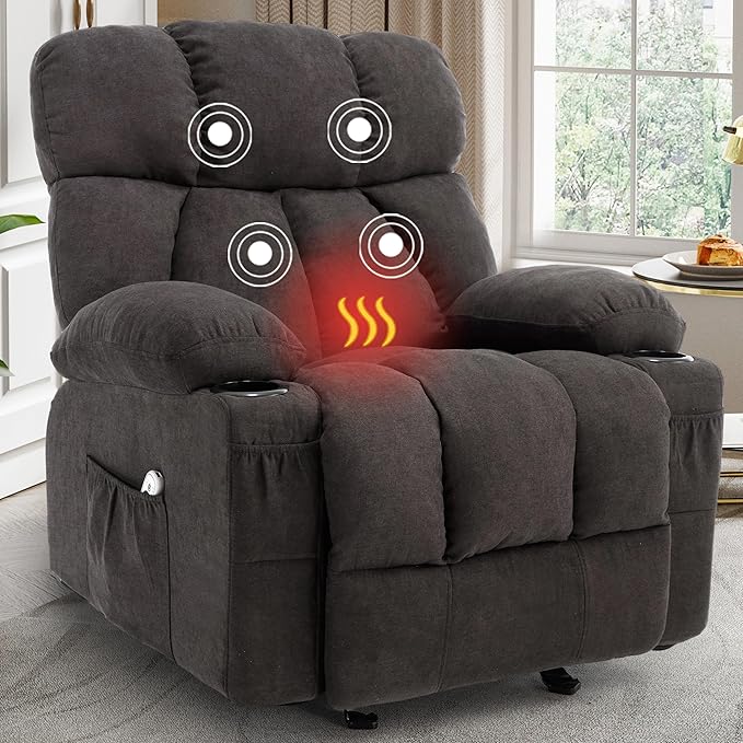 Massage Rocking Recliner Chair, Ergonomic Recliners Sofa