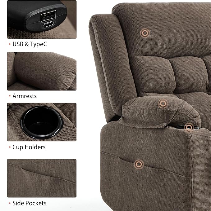 Power Lift Chair Recliners for Elderly