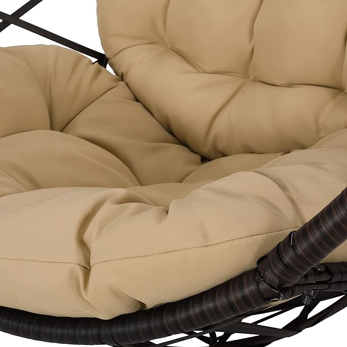 Christopher Knight Home Isaiah Indoor/Outdoor Wicker Tear Drop Hanging Chair
