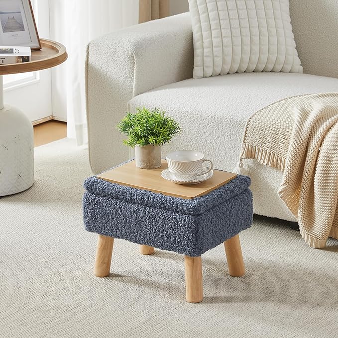 Storage Ottoman, Small Foot Stool Ottoman