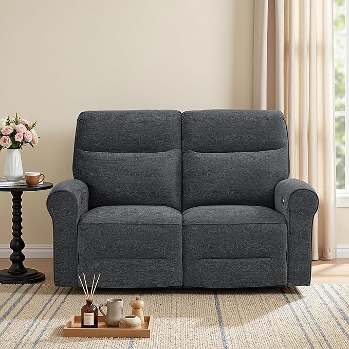 MCombo 64.6" Wall Hugger Power Loveseat Recliner Sofa