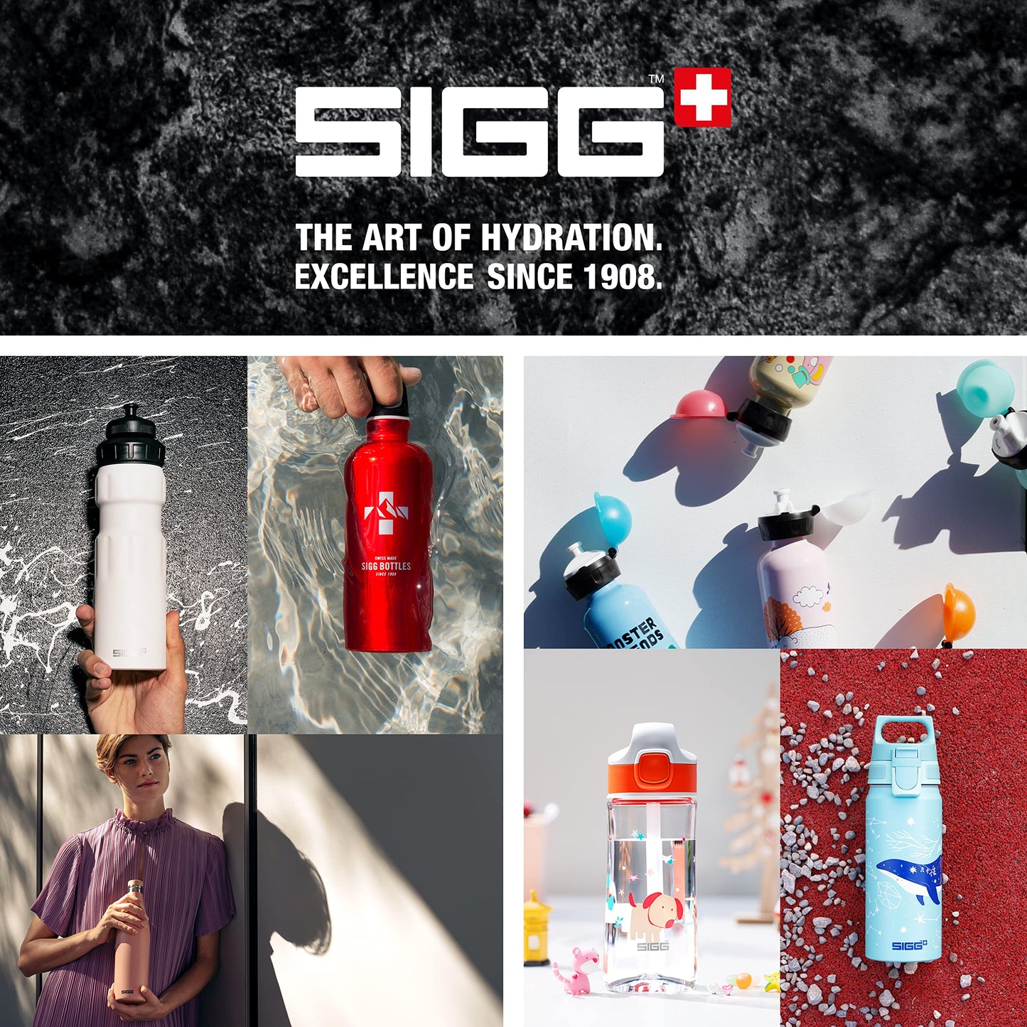 SIGG - Aluminium Kids Water Bottle - WMB ONE My Universe - Suitable For Carbonated Beverages - Leakproof - Lightweight - BPA Free - Climate Neutral Certified - Light Pink - 20 Oz