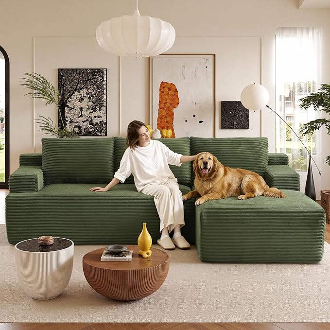 96" Sectional Couches for Living Room Cloud Couch Sofa
