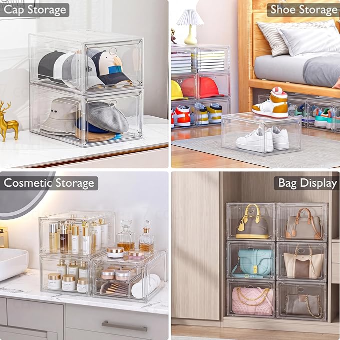 7 code Shoe Organizer, Collapsible Closet Storage Rack