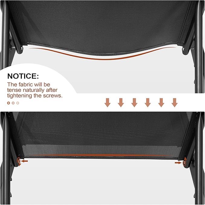 Crestlive Products Outdoor Lounge Chairs, Aluminum Pool Chaise Lounge Chairs