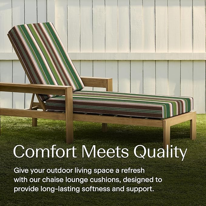 Honeycomb Outdoor Chaise Lounge Cushion